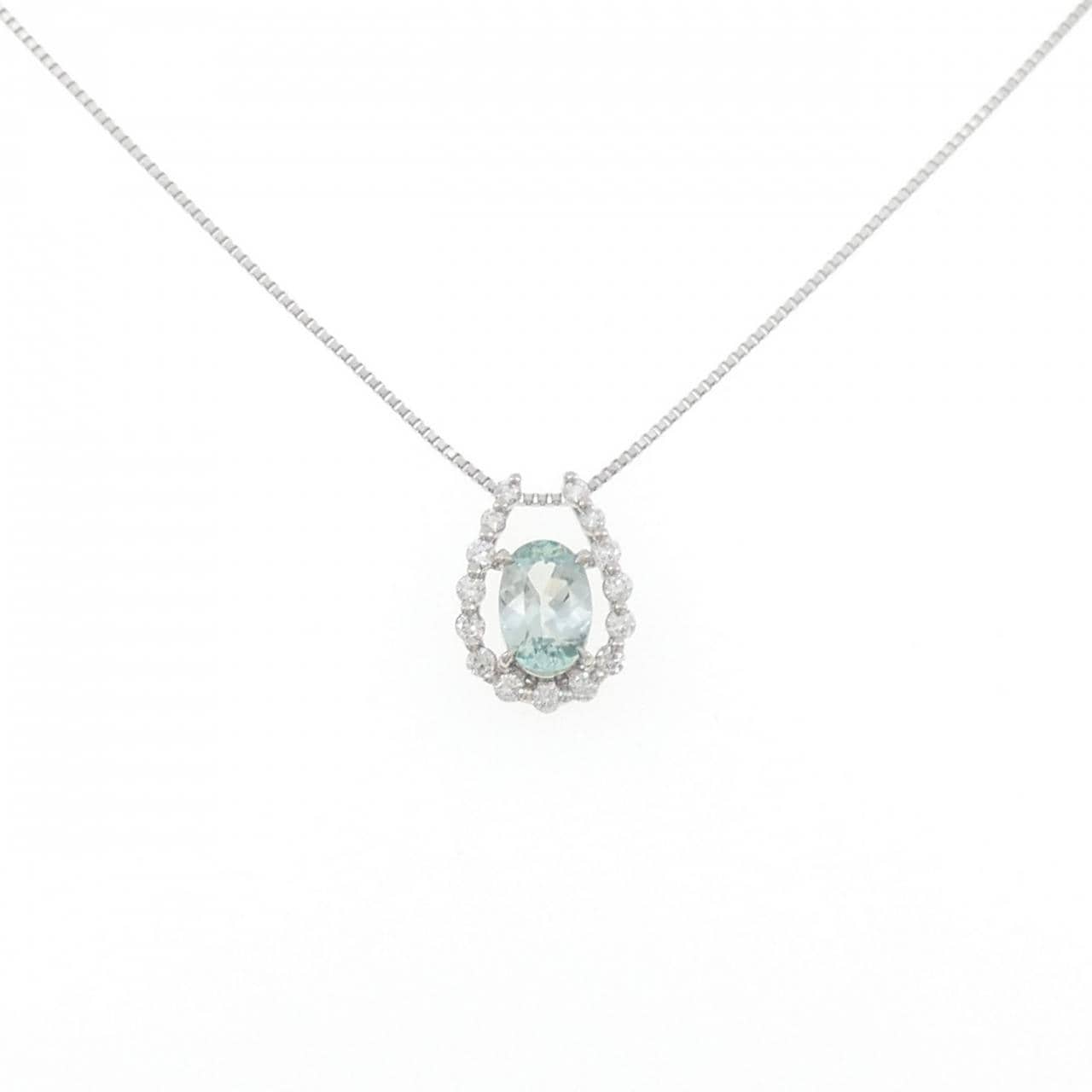 PT900/PT850 ユークレース ネックレス 0.638CT