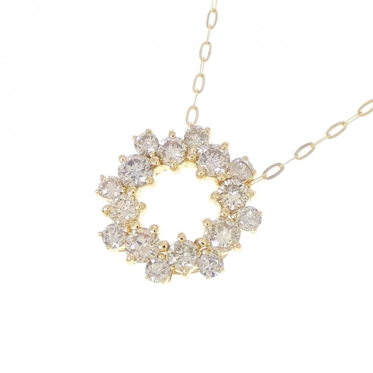 K18YG ダイヤモンド ネックレス 0.60CT