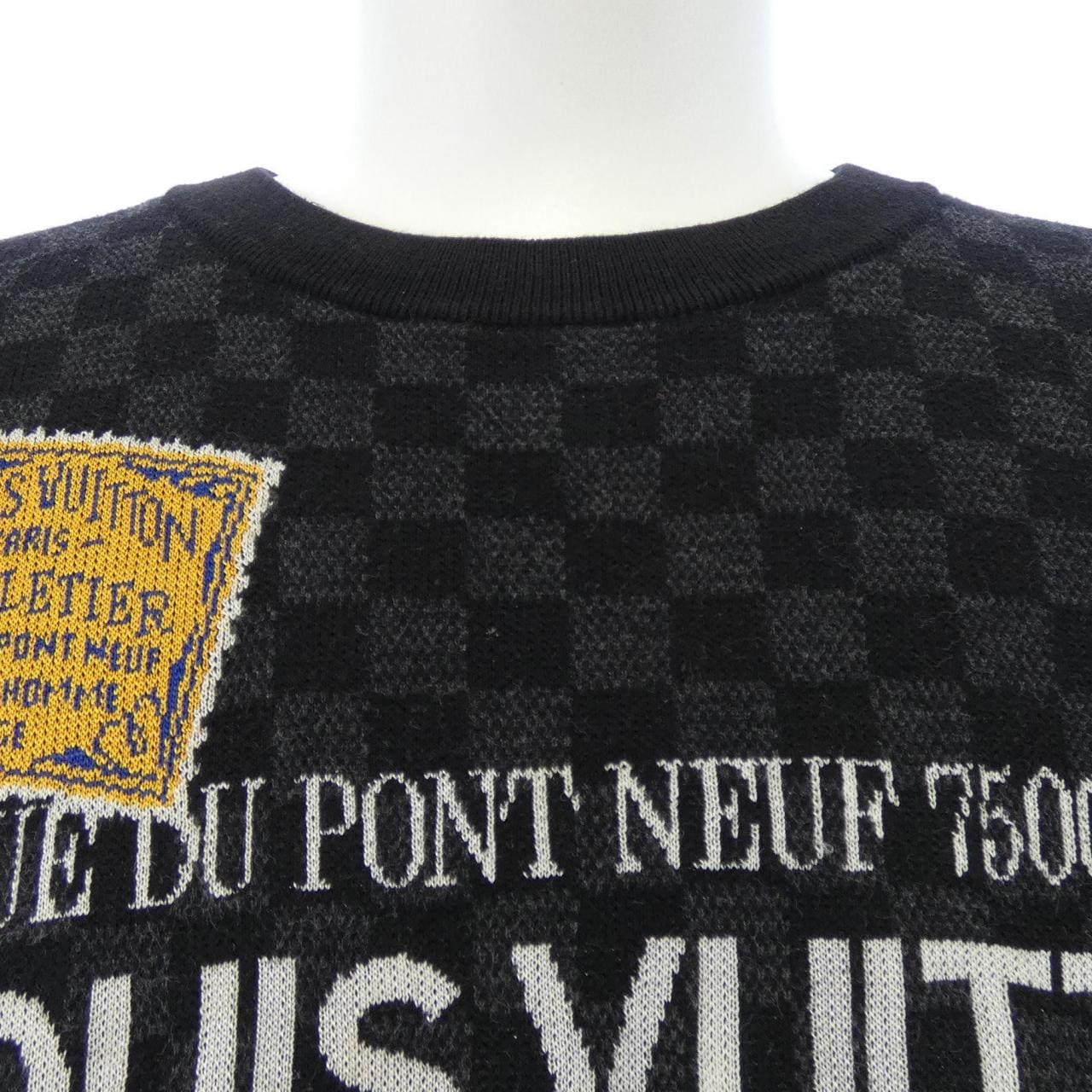 ルイヴィトン LOUIS VUITTON ダミエ ショートスリーブ シグネチャークルーネック HTN10WUQH ニット