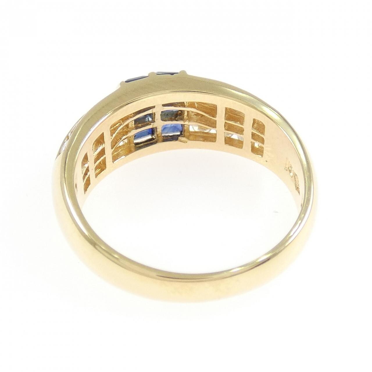 K18YG サファイヤ リング 0.62CT