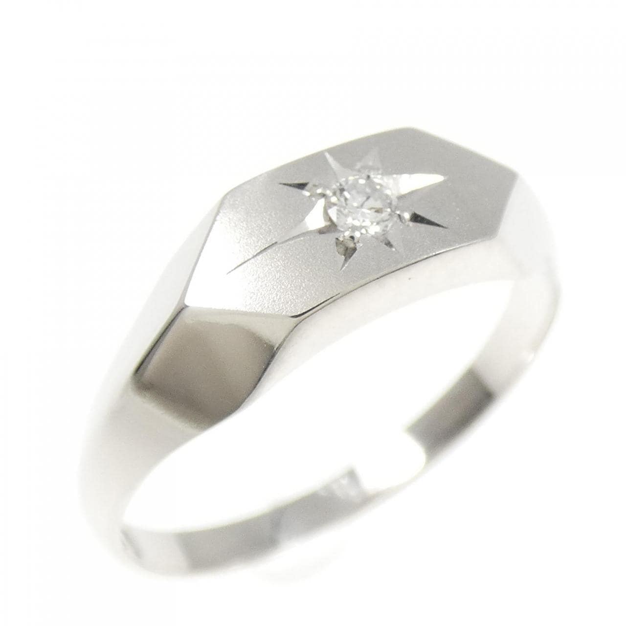 K14WG ダイヤモンド リング