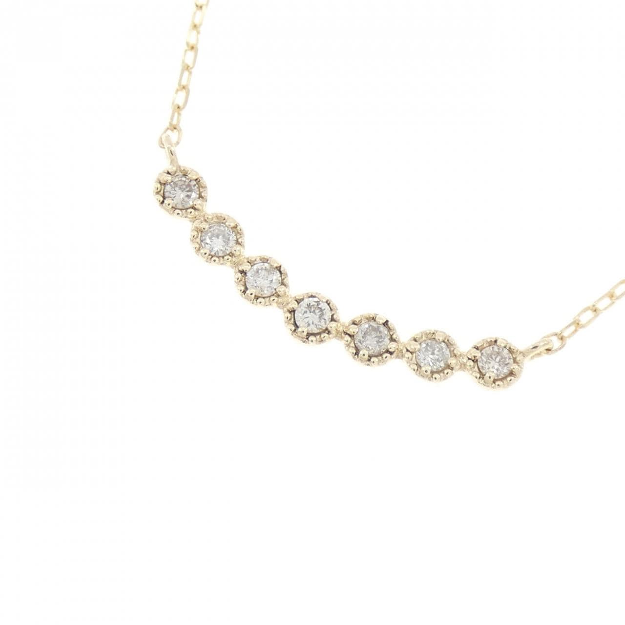 K10YG ダイヤモンド ネックレス 0.07CT
