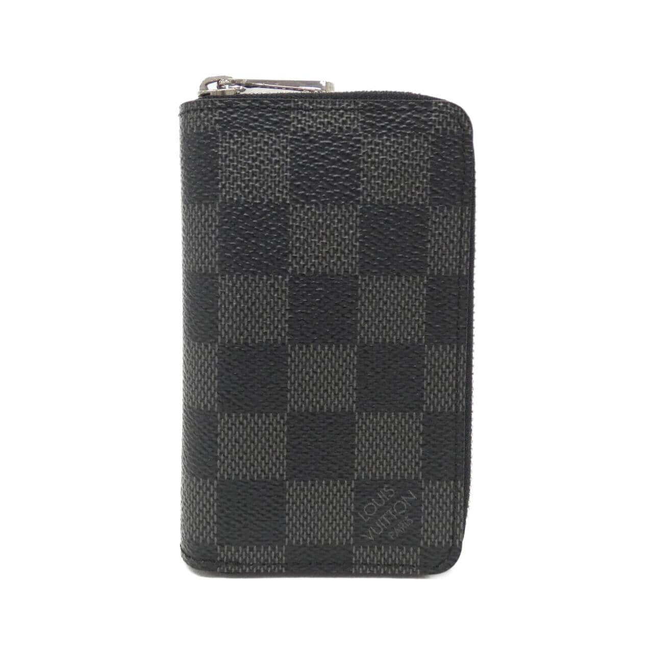 LOUIS VUITTON Damier Graphite Zippy Coin Purse N63076 INCASE