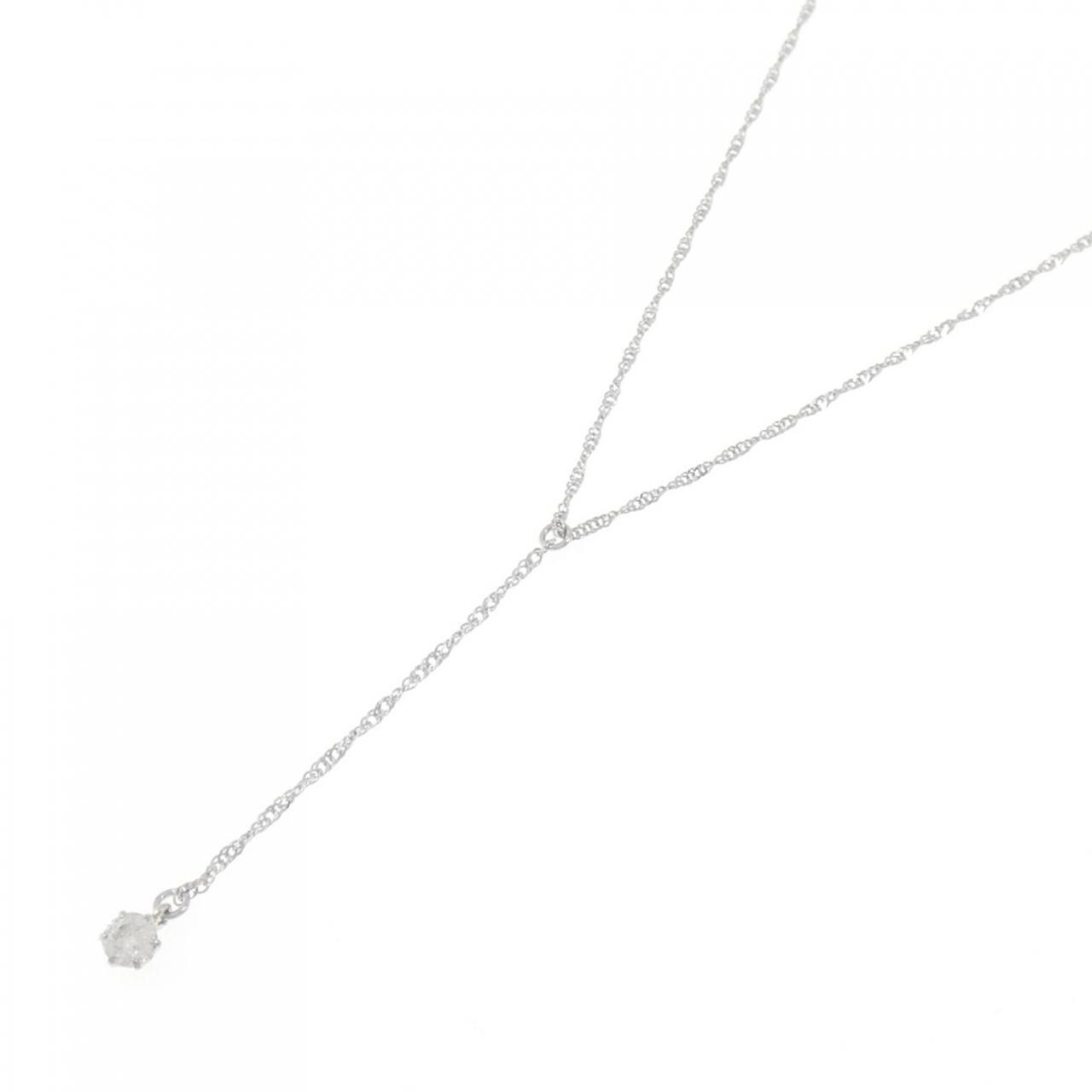 PT ソリティア ダイヤモンド ネックレス 0.1CT
