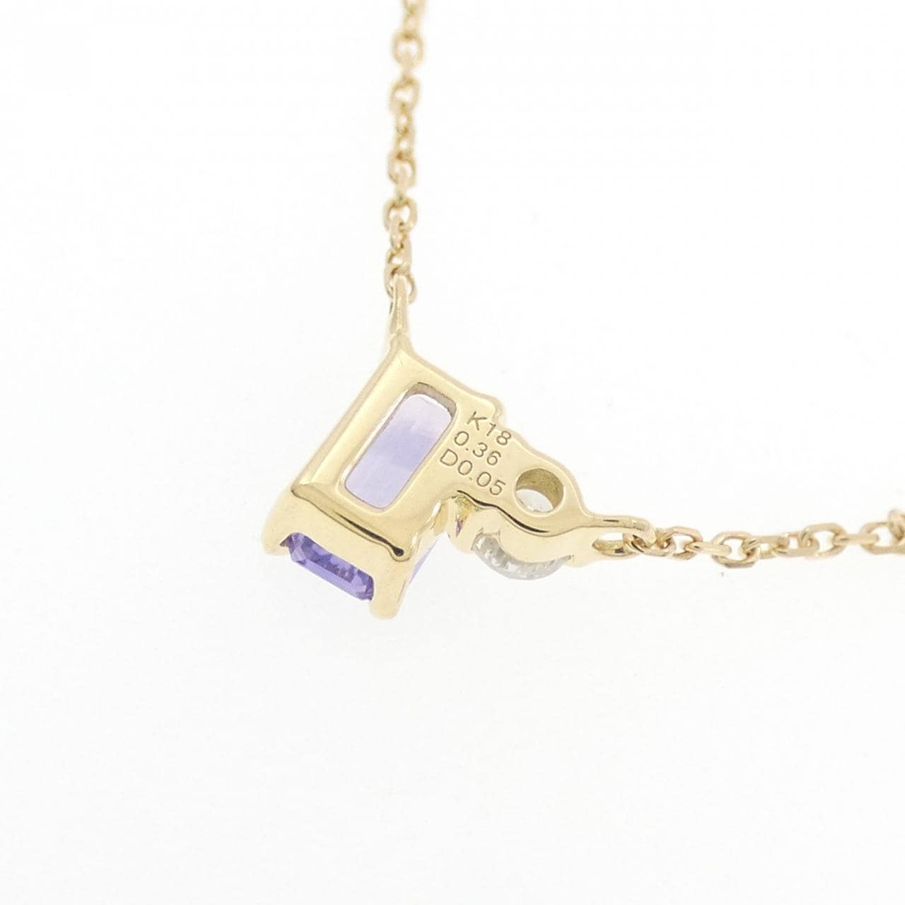 K18YG サファイヤ ネックレス 0.36CT