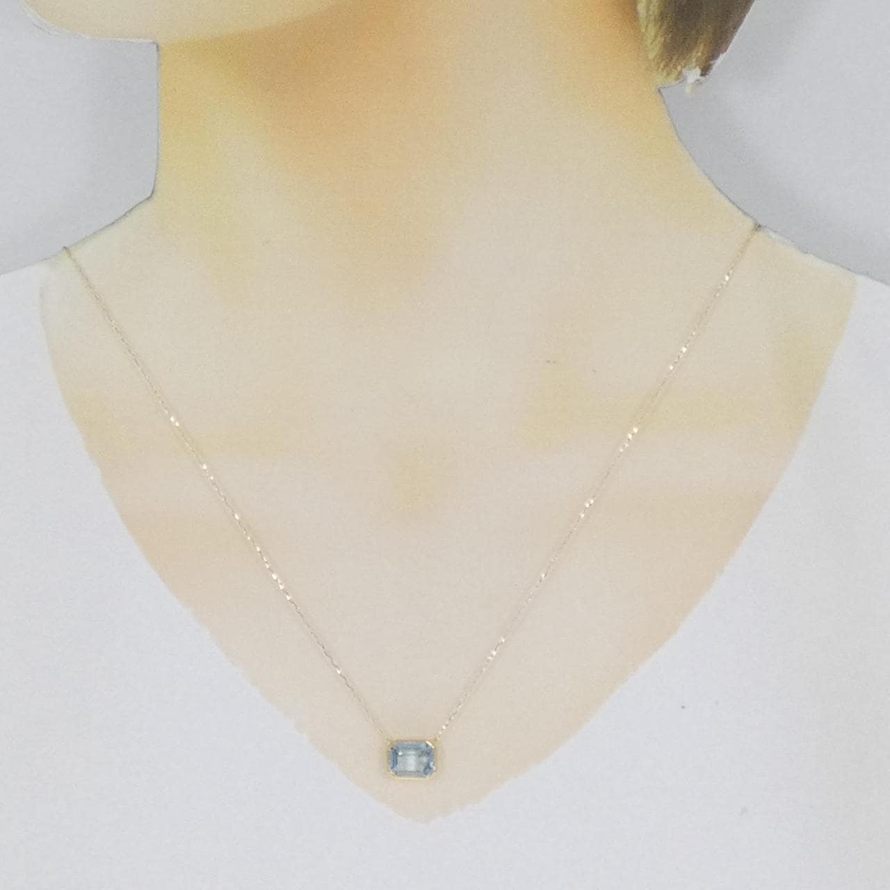 [Remake] K18YG Aquamarine Necklace 1.80CT