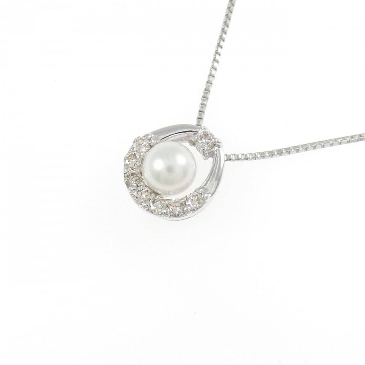 PT950/PT850 淡水パール ネックレス 3.9mm