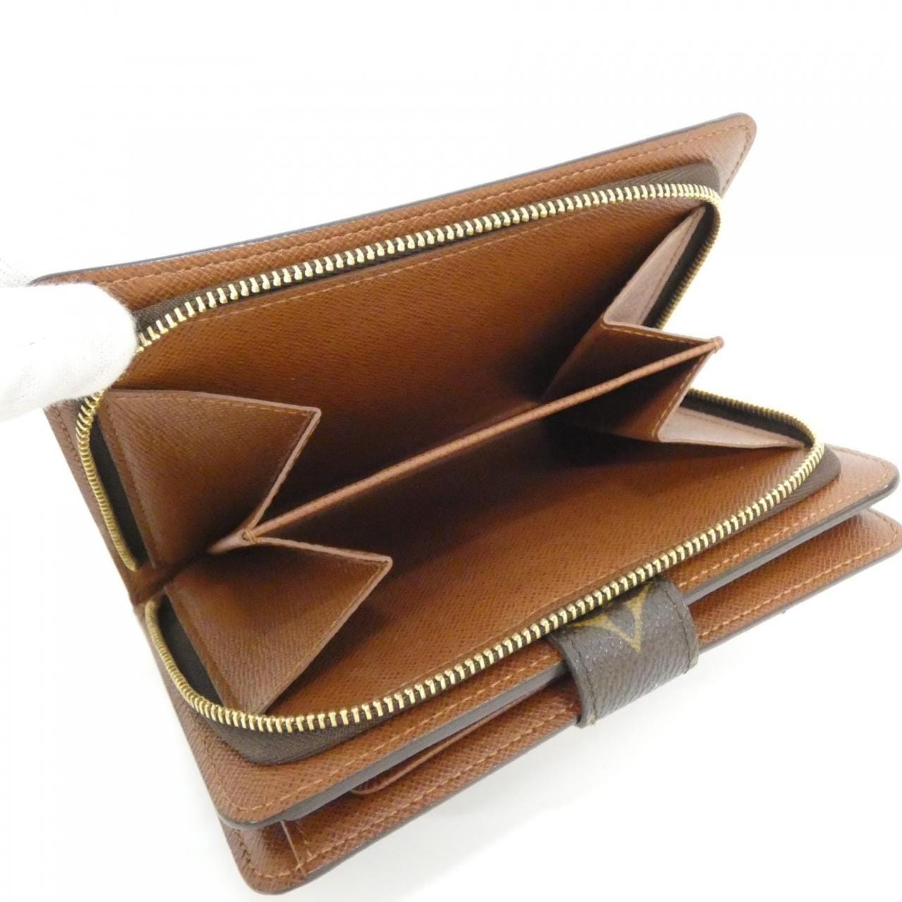 ルイヴィトン モノグラム ポルト パピエ ジップ M61207 財布