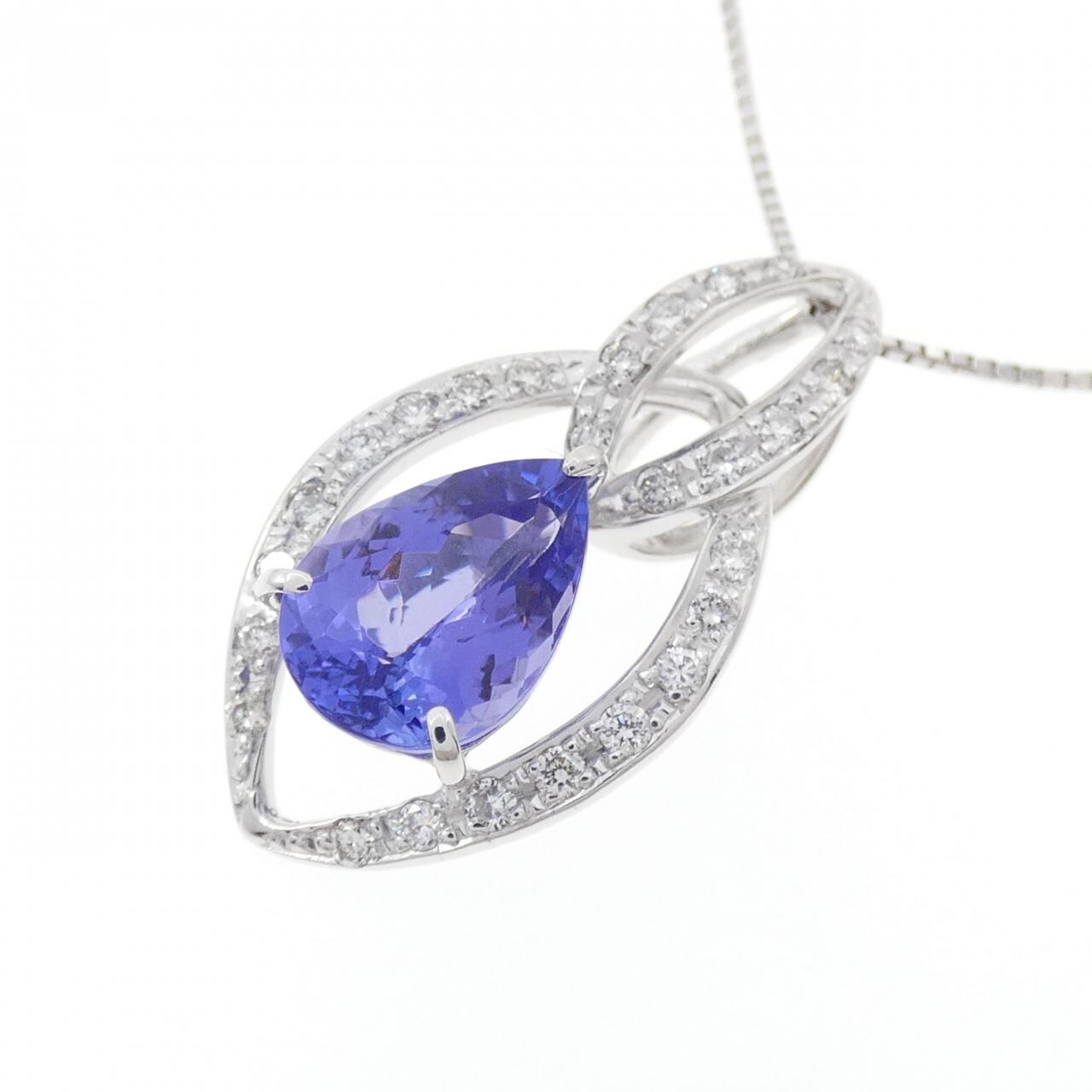 K18WG タンザナイト ネックレス 2.24CT