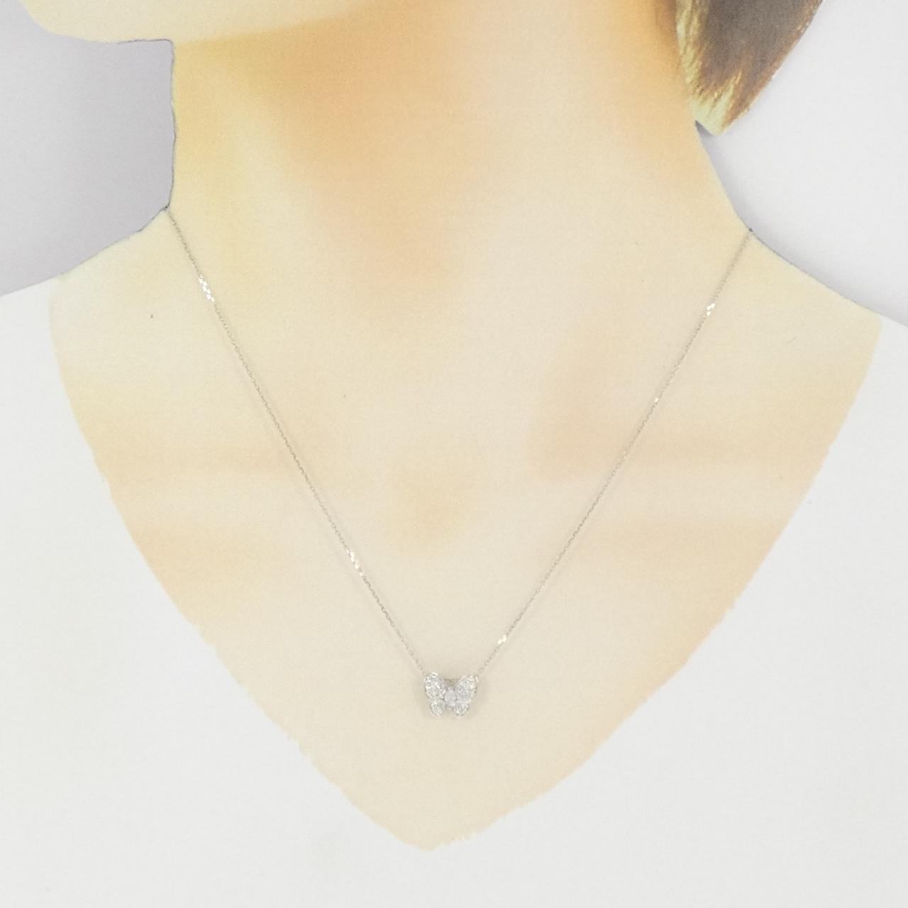PT900/PT850 蝴蝶钻石项链 0.30CT