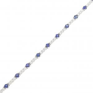 K18WG サファイヤ ブレスレット 2.74CT