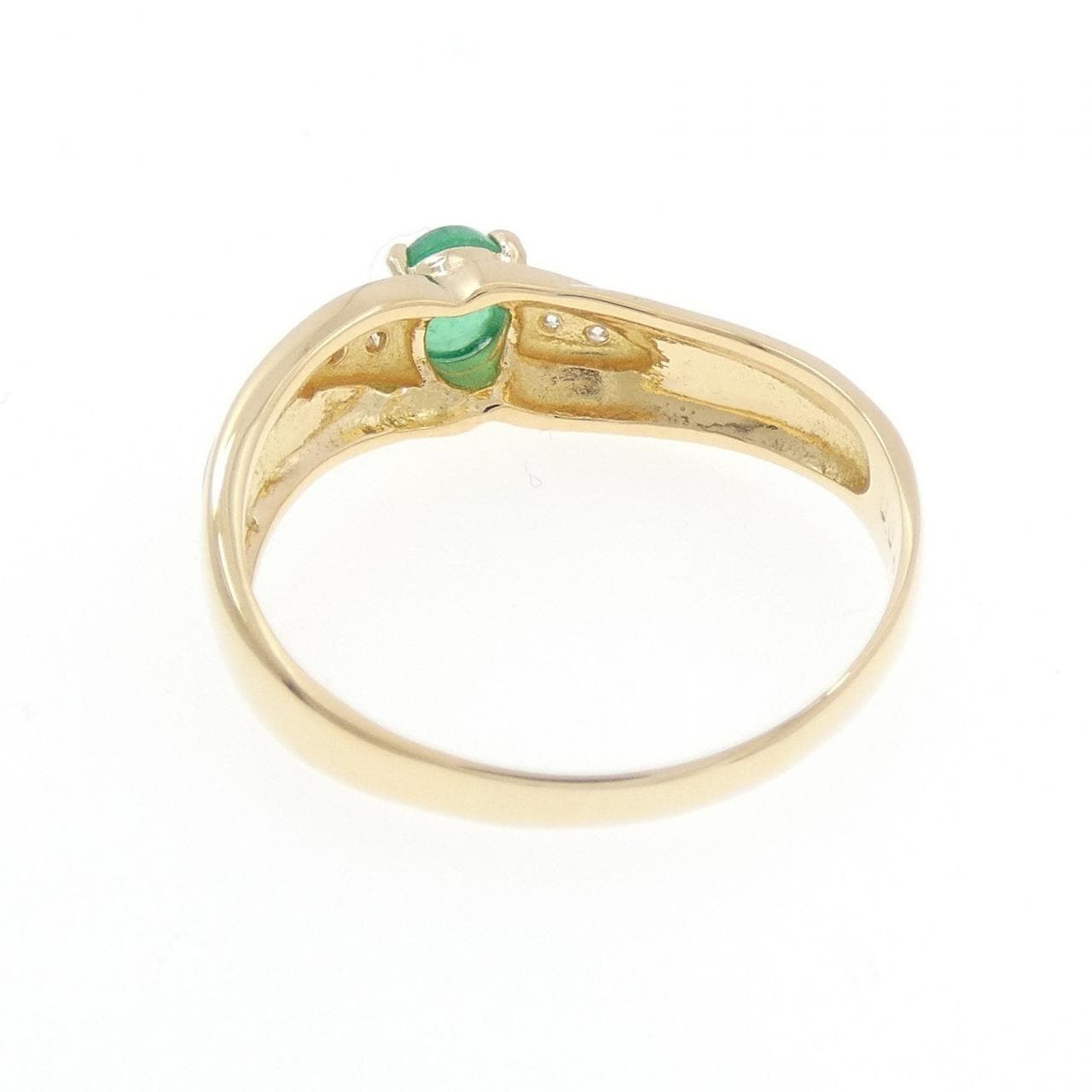 K18YG emerald ring 0.39CT