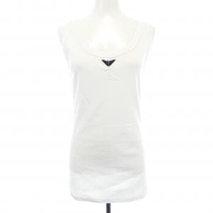 プラダ PRADA トライアングルロゴ リブニット ジャージー タンクトップ 39546X S222 10Z0 タンクトップ