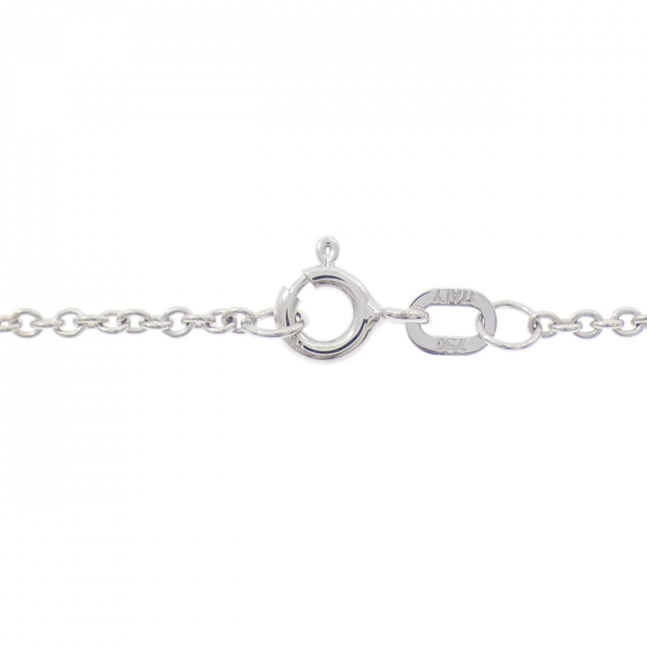 750WG ハート ダイヤモンド ネックレス