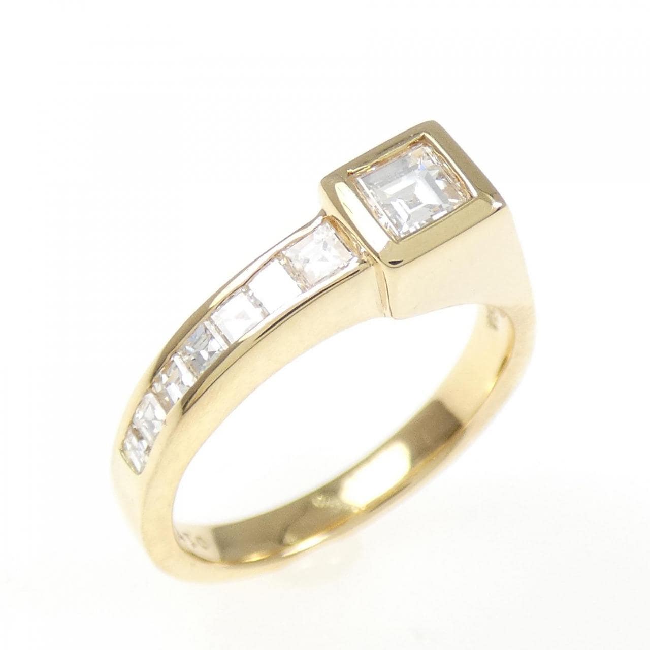 750YG Diamond Pinky Ring 0.17CT