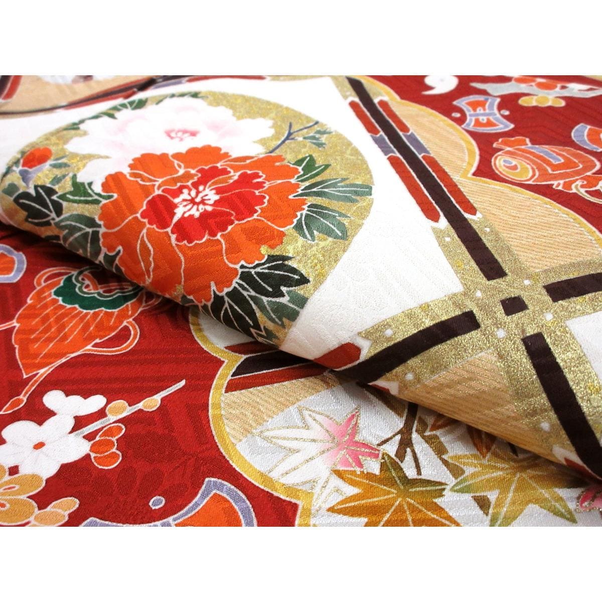 【未使用品】振袖　友禅金彩加工