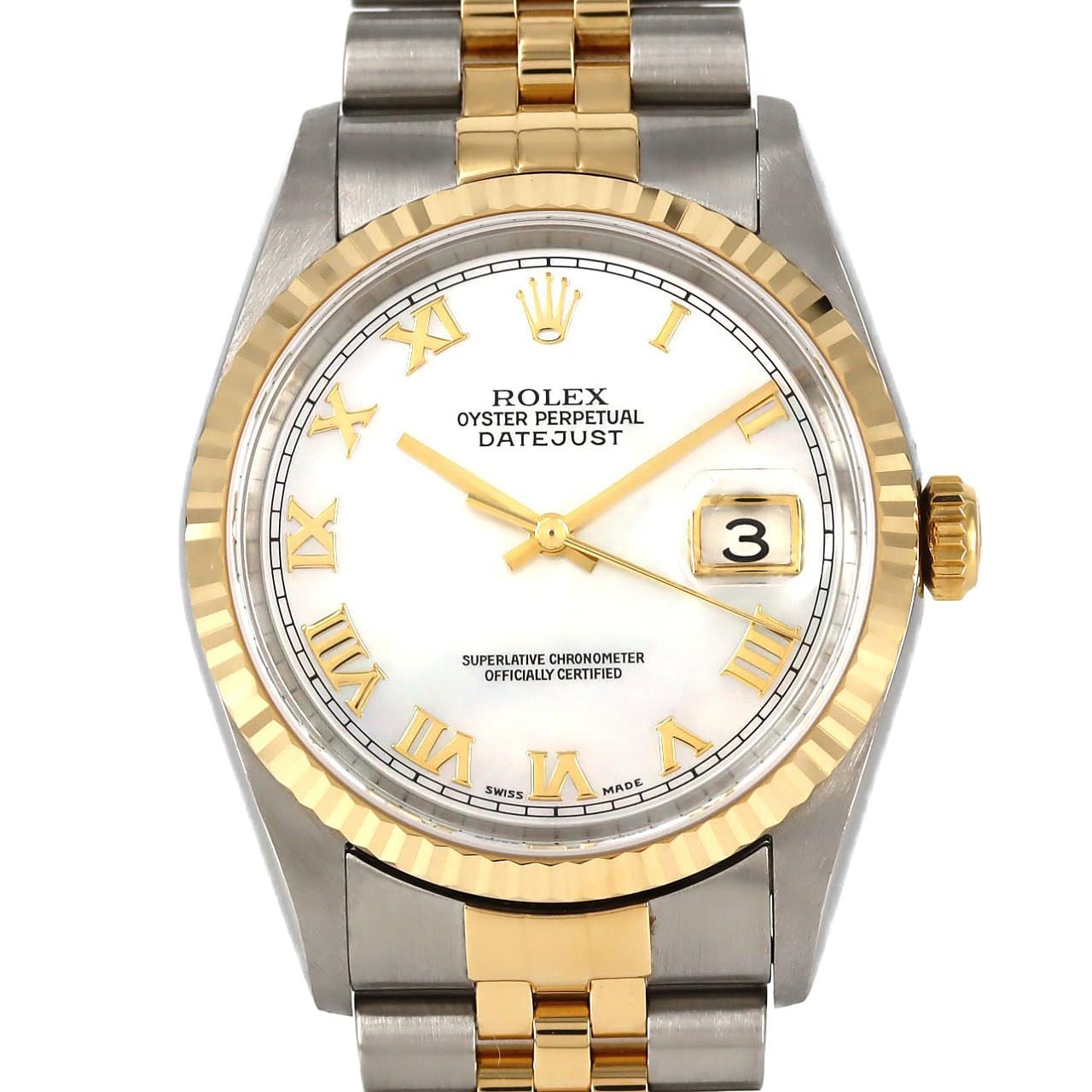 ロレックス デイトジャスト 16233NR SSxYG 自動巻 Y番