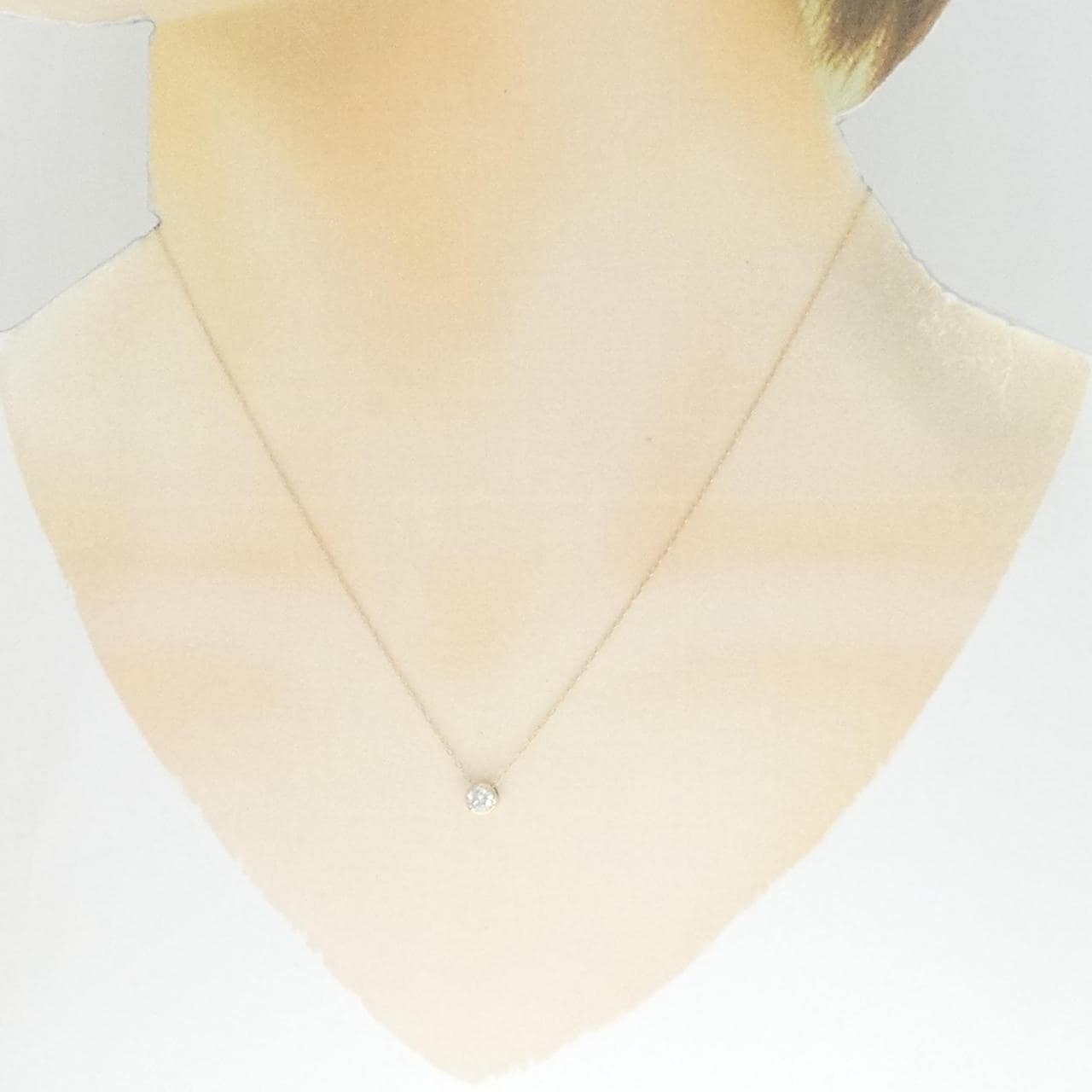 K18PG ダイヤモンド ネックレス 0.20CT