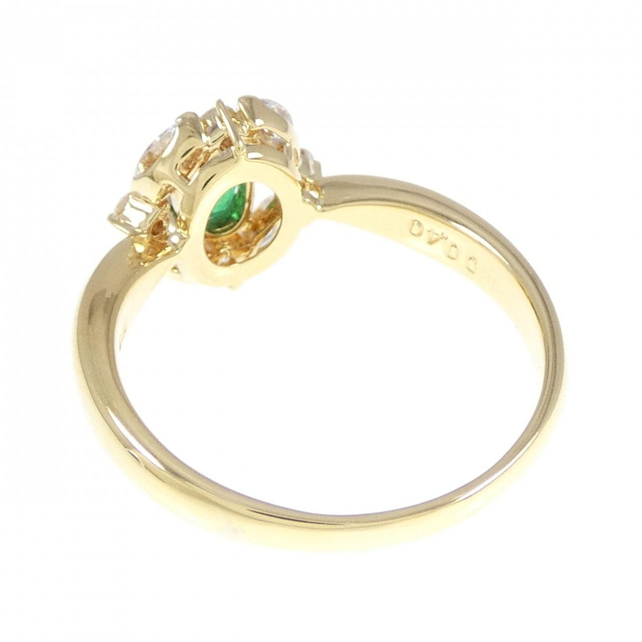 K18YG エメラルド リング 0.41CT