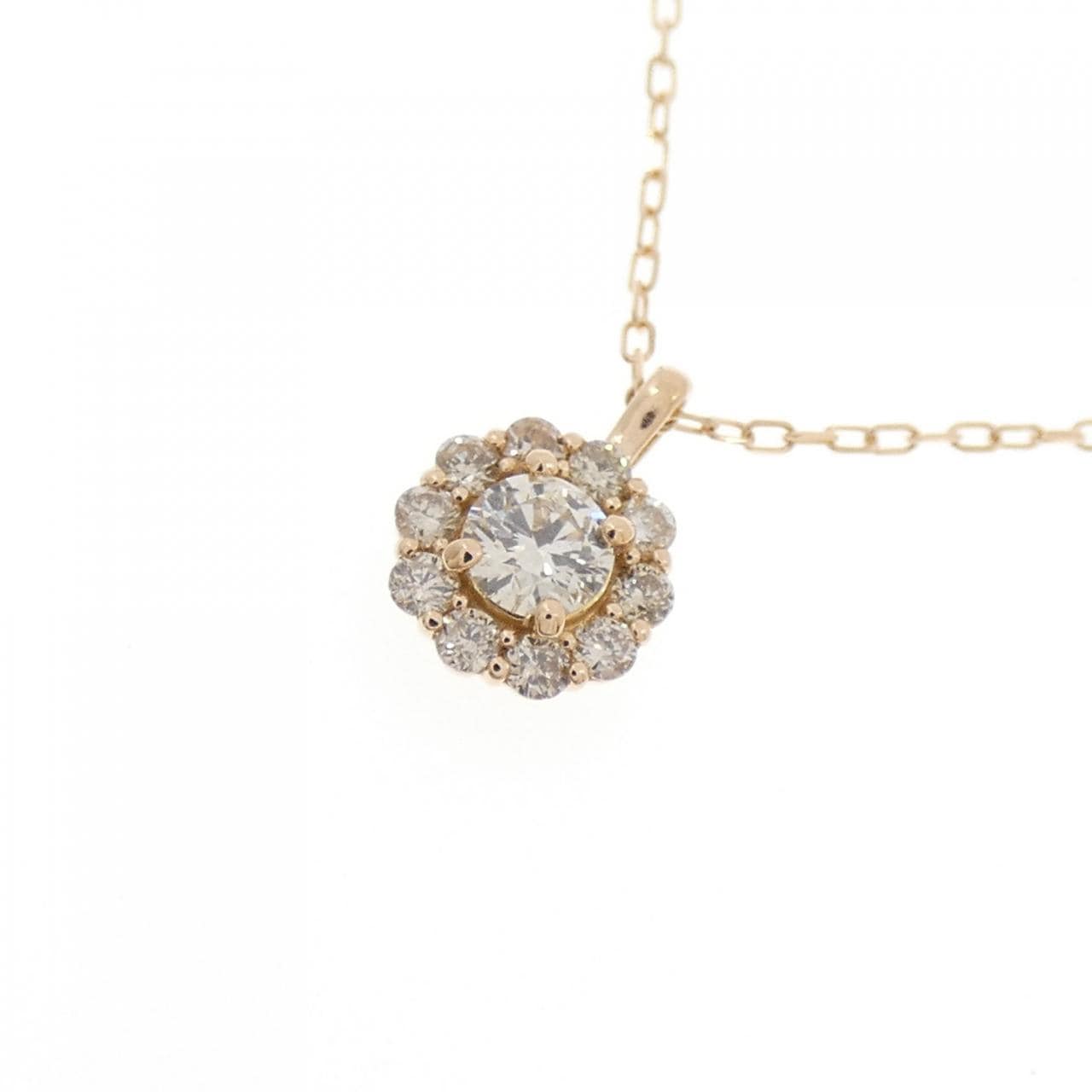 K18PG ダイヤモンド ネックレス 0.10CT