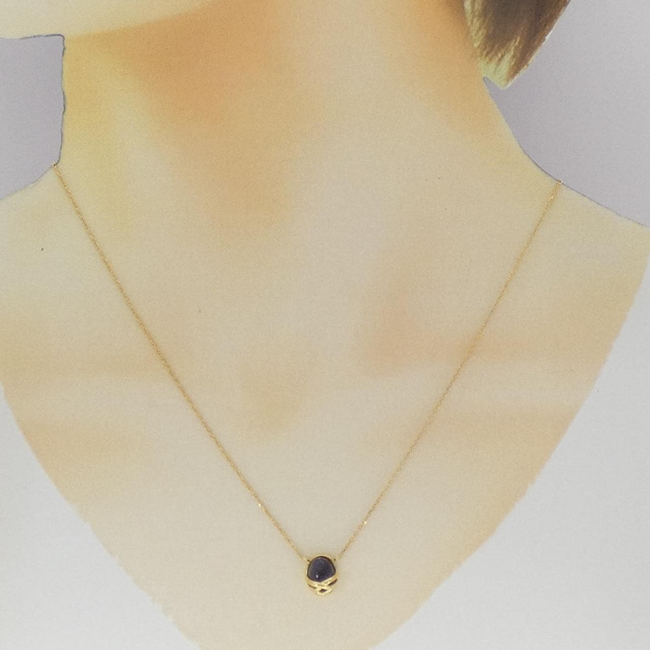 K18YG アイオライト ネックレス