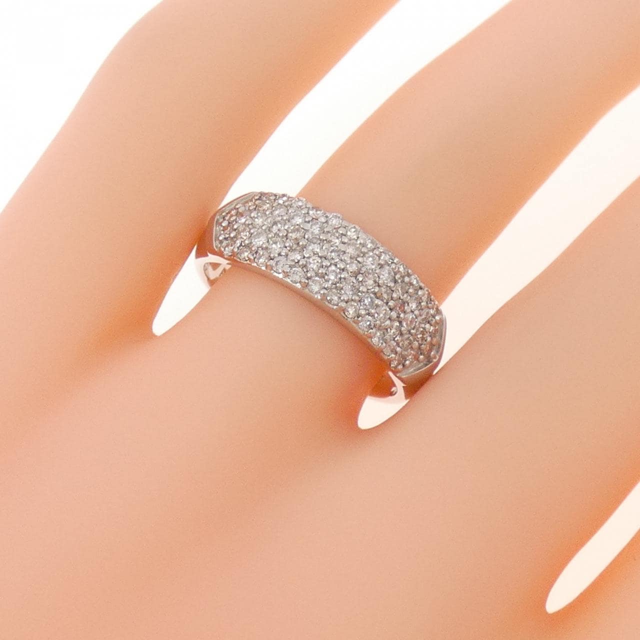 PT900 パヴェ ダイヤモンド リング 0.50CT