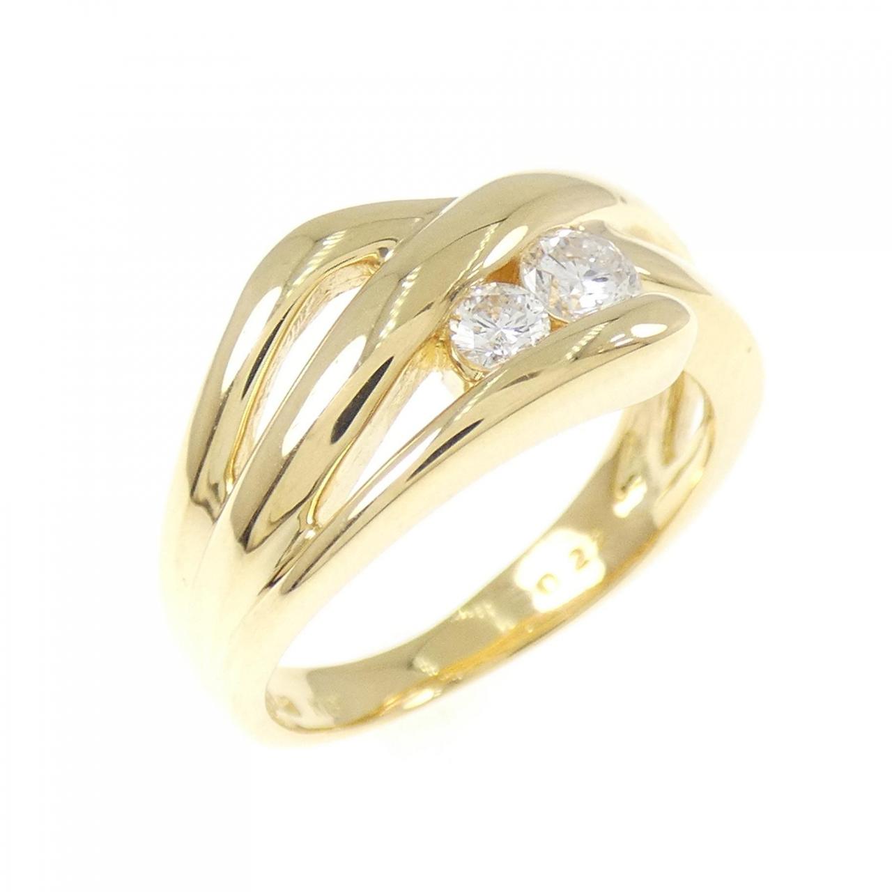 K18YG ダイヤモンド リング 0.22CT