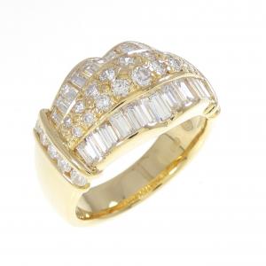 K18YG ダイヤモンド リング 1.94CT