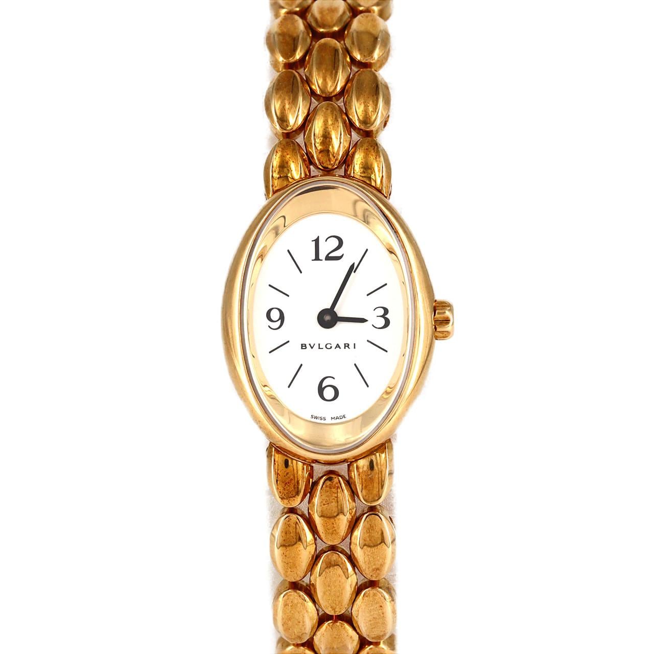 【ノーメンテナンス還元価格】ブルガリ オーバル YG OV27G YG クォーツ