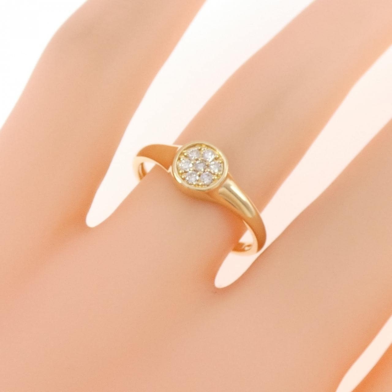 K18YG ダイヤモンド リング 0.10CT