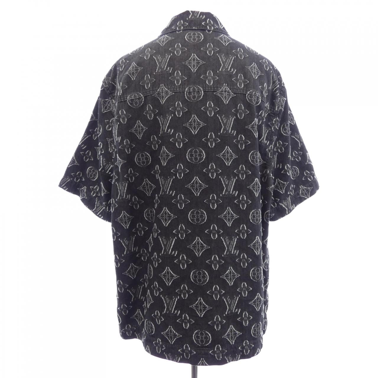 ルイヴィトン LOUIS VUITTON モノグラムショートスリーブシャンブレーシャツ HPS73WARS S／Sシャツ