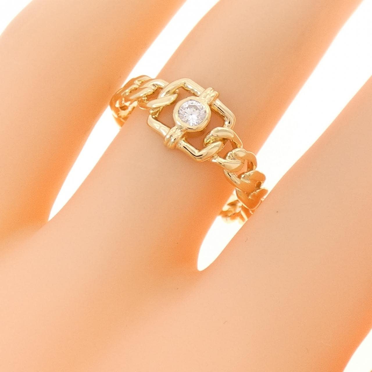 K18YG ダイヤモンド リング 0.10CT