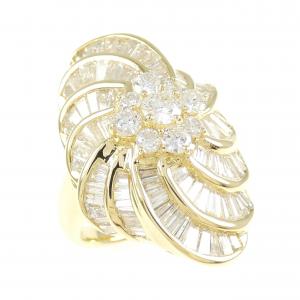 K18YG ダイヤモンド リング 3.00CT