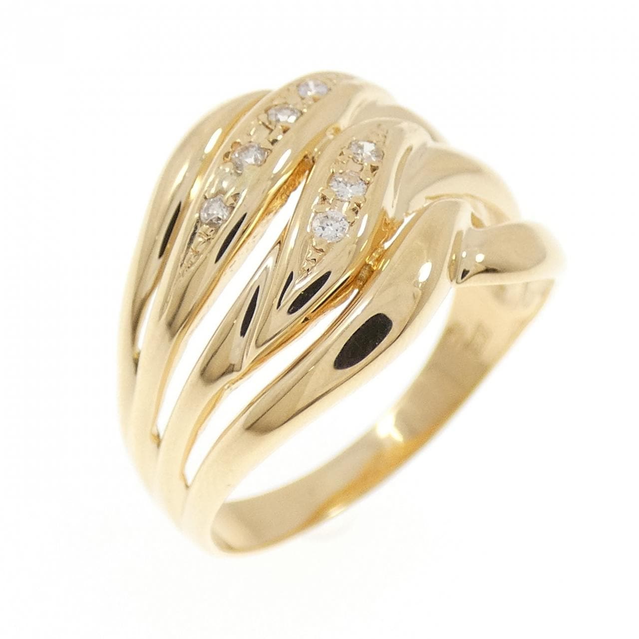 K18YG ダイヤモンド リング 0.074CT