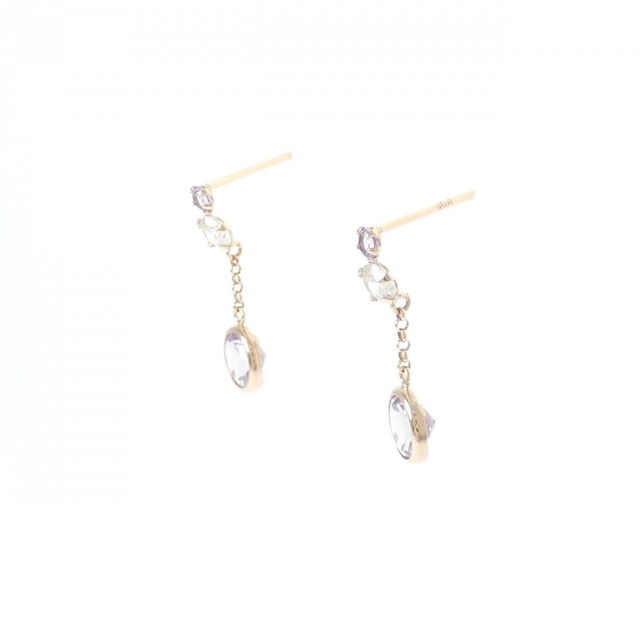 K10PG アメジスト ピアス