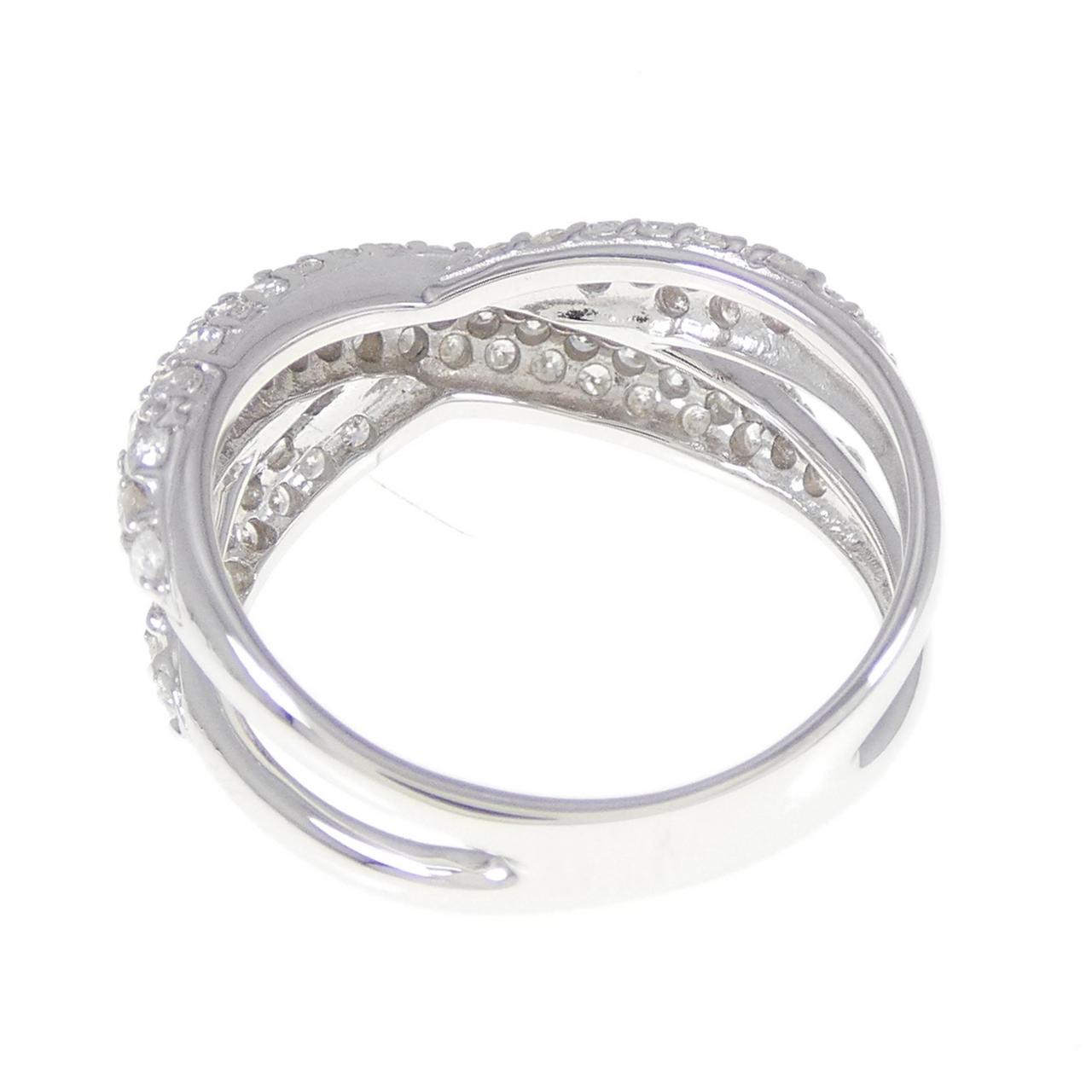 K18WG ダイヤモンド リング 1.00CT