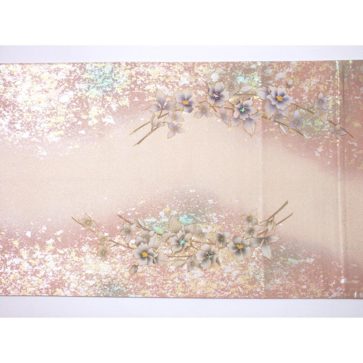 Fukuro obi with mother-of-pearl