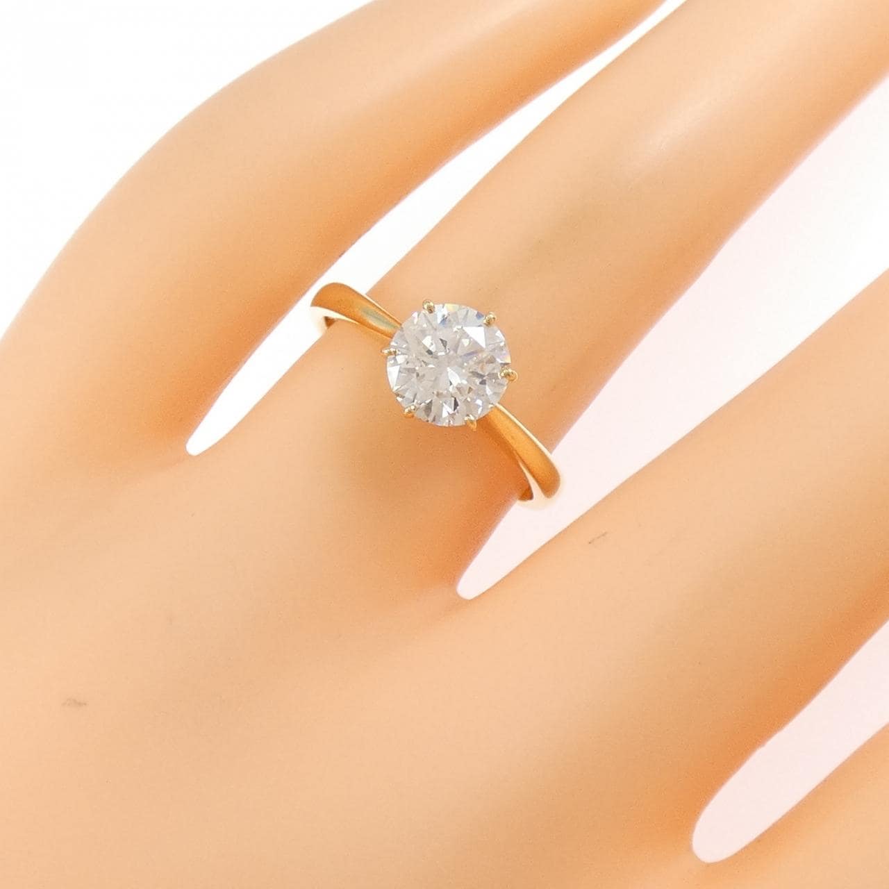 [Remake] K18YG Diamond Ring 1.104CT G I1 VG