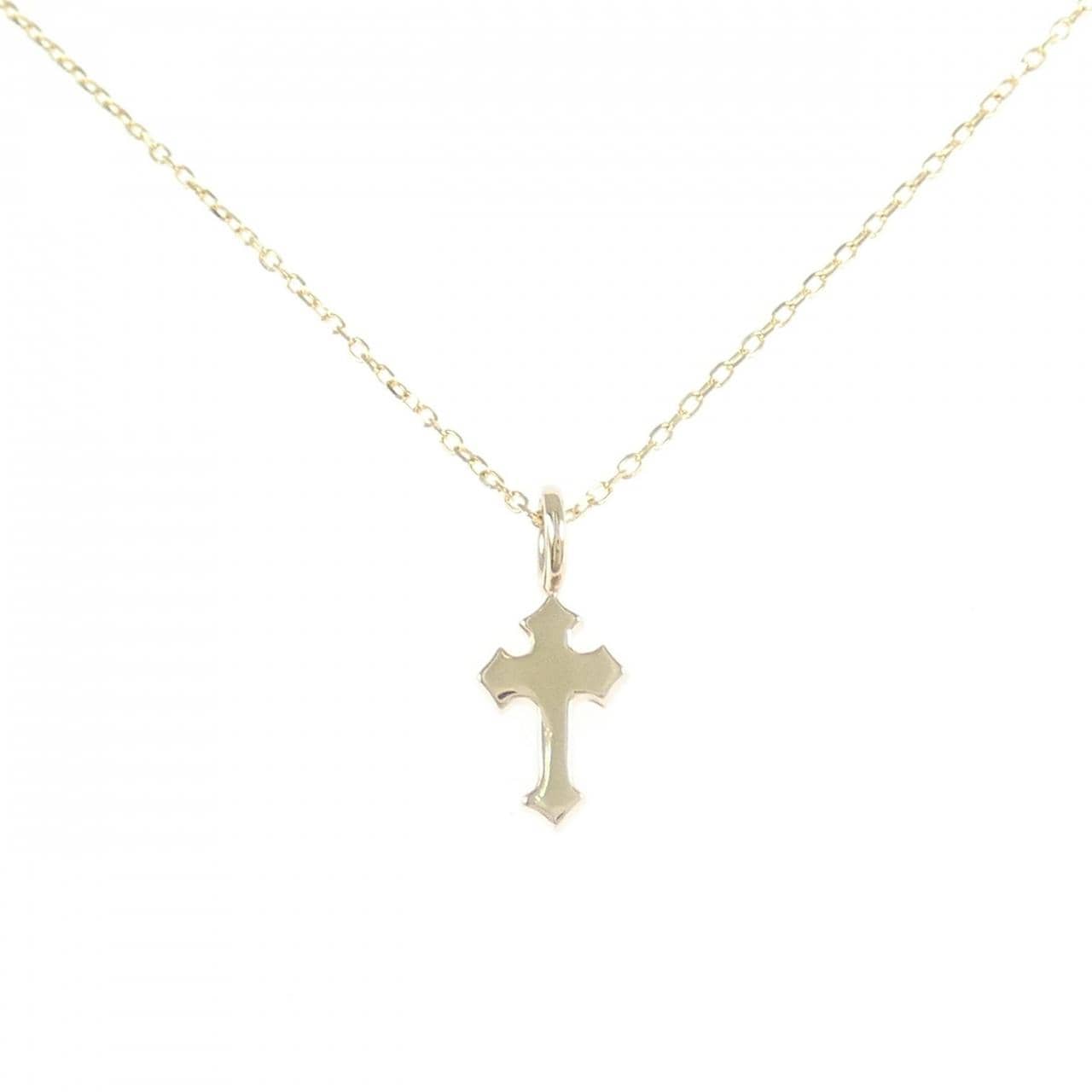 K10YG クロス ネックレス