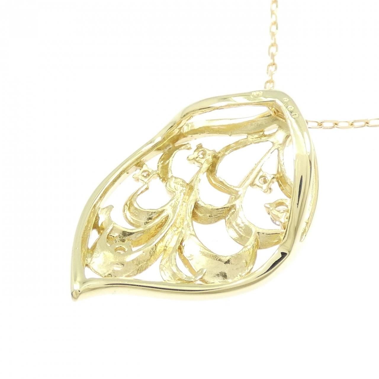 K18YG ダイヤモンド ネックレス 0.09CT