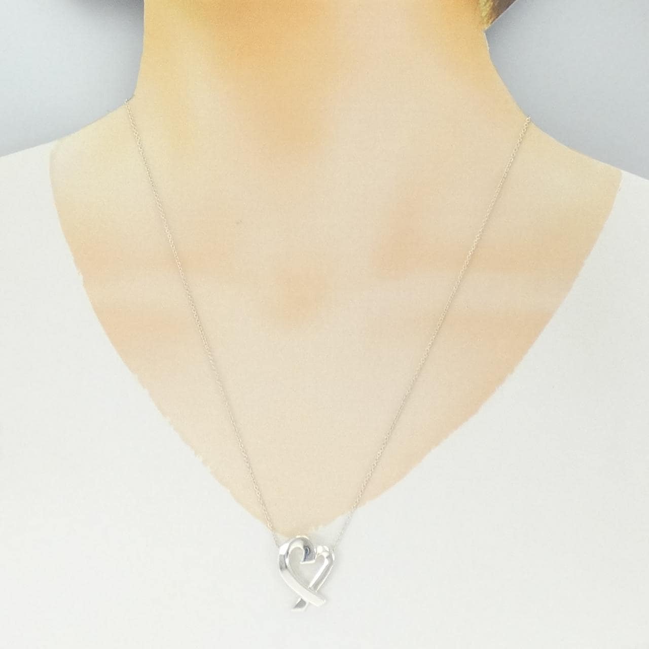 ティファニー ラビングハート ネックレス