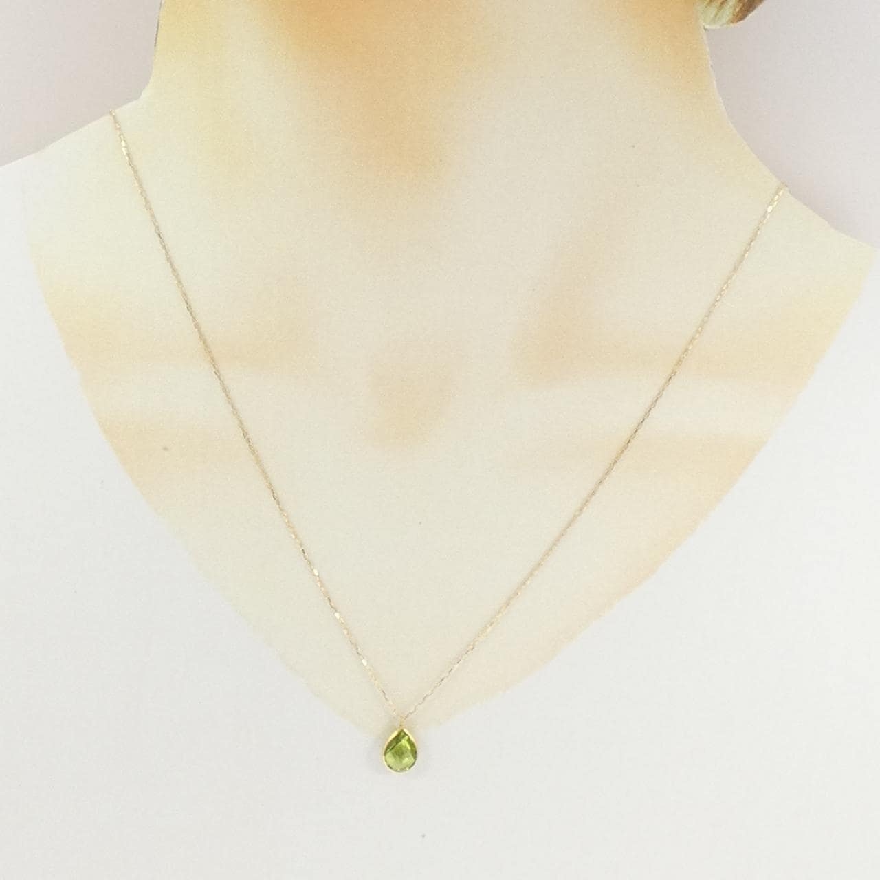 K18YG ペリドット ネックレス