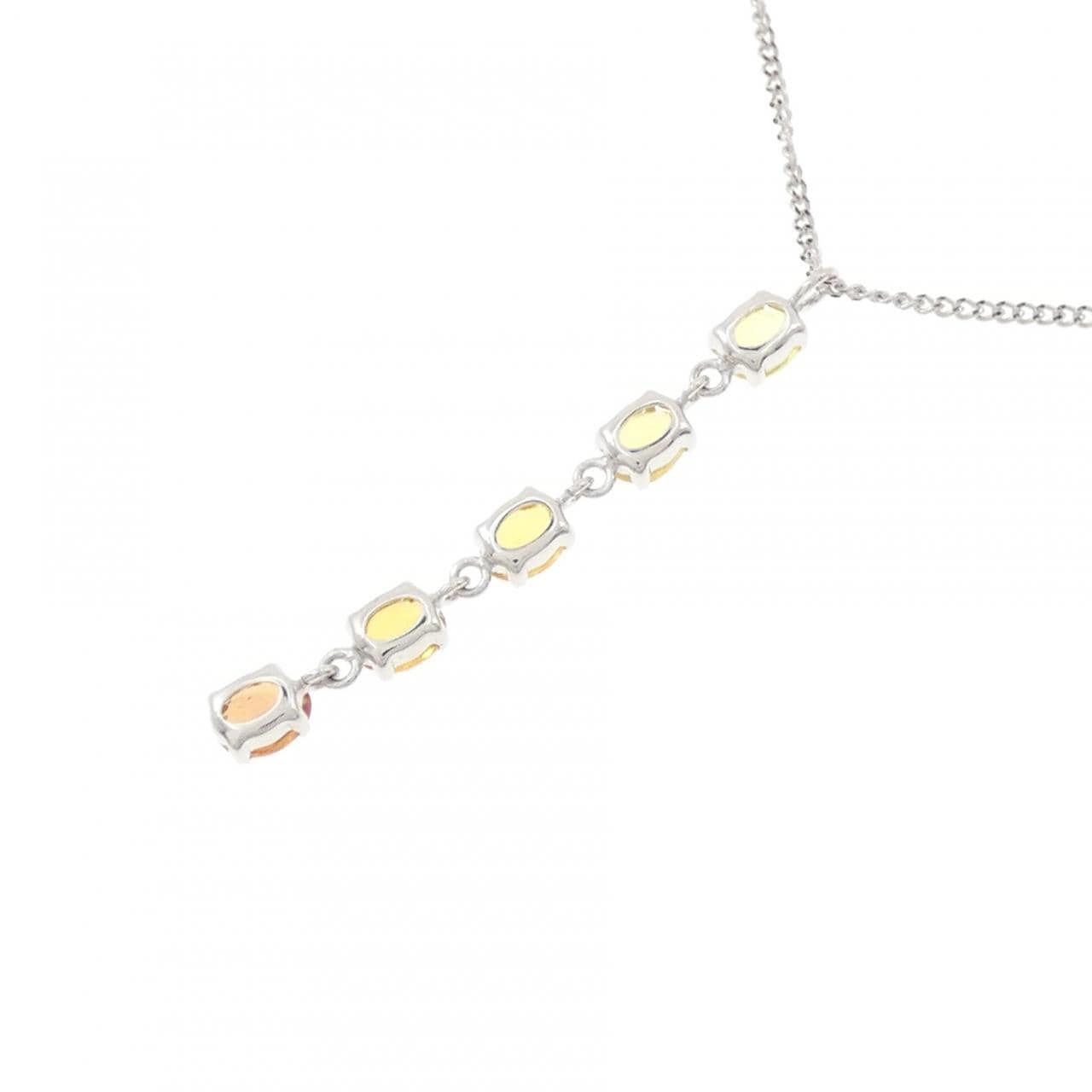 K18WG サファイヤ ネックレス 1.0CT