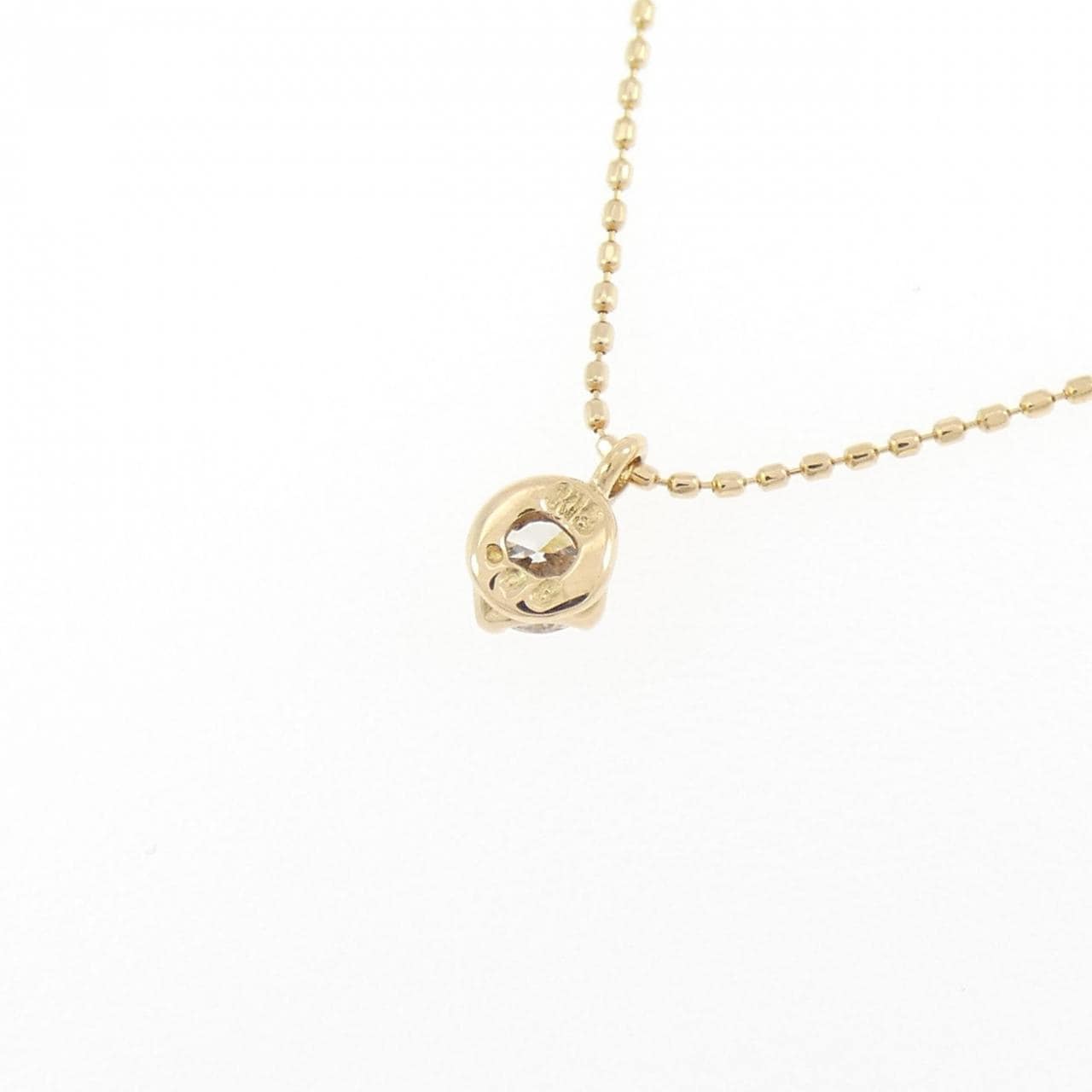 K18YG ソリティア ダイヤモンド ネックレス 0.08CT