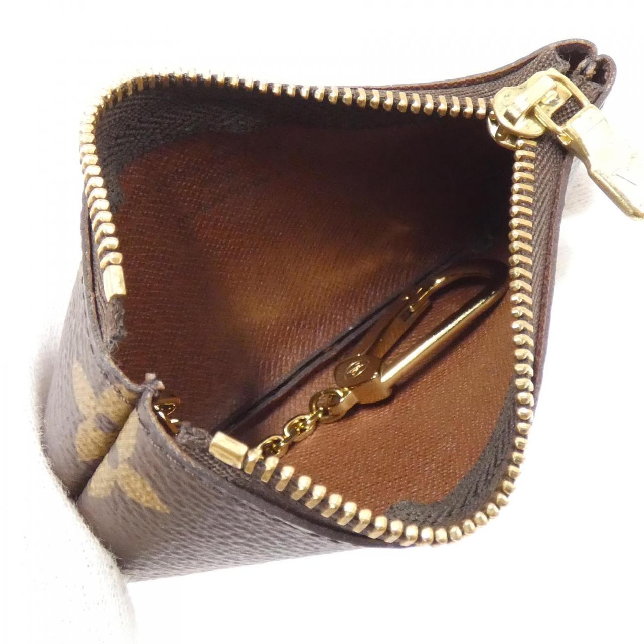LOUIS VUITTON Monogram Card Key Case Pochette Cle M62650 Coin & Key Case