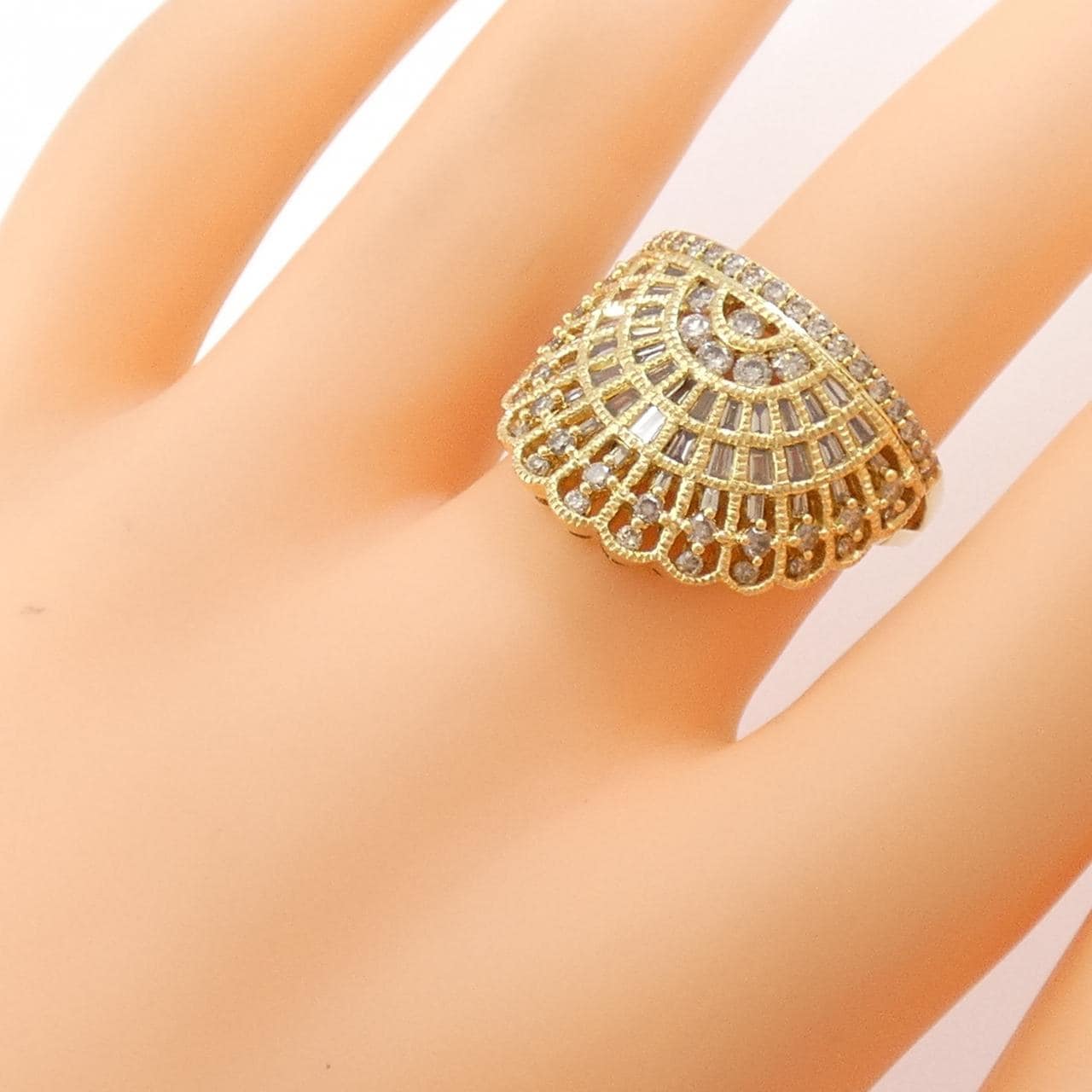 K18YG ダイヤモンド リング 1.17CT