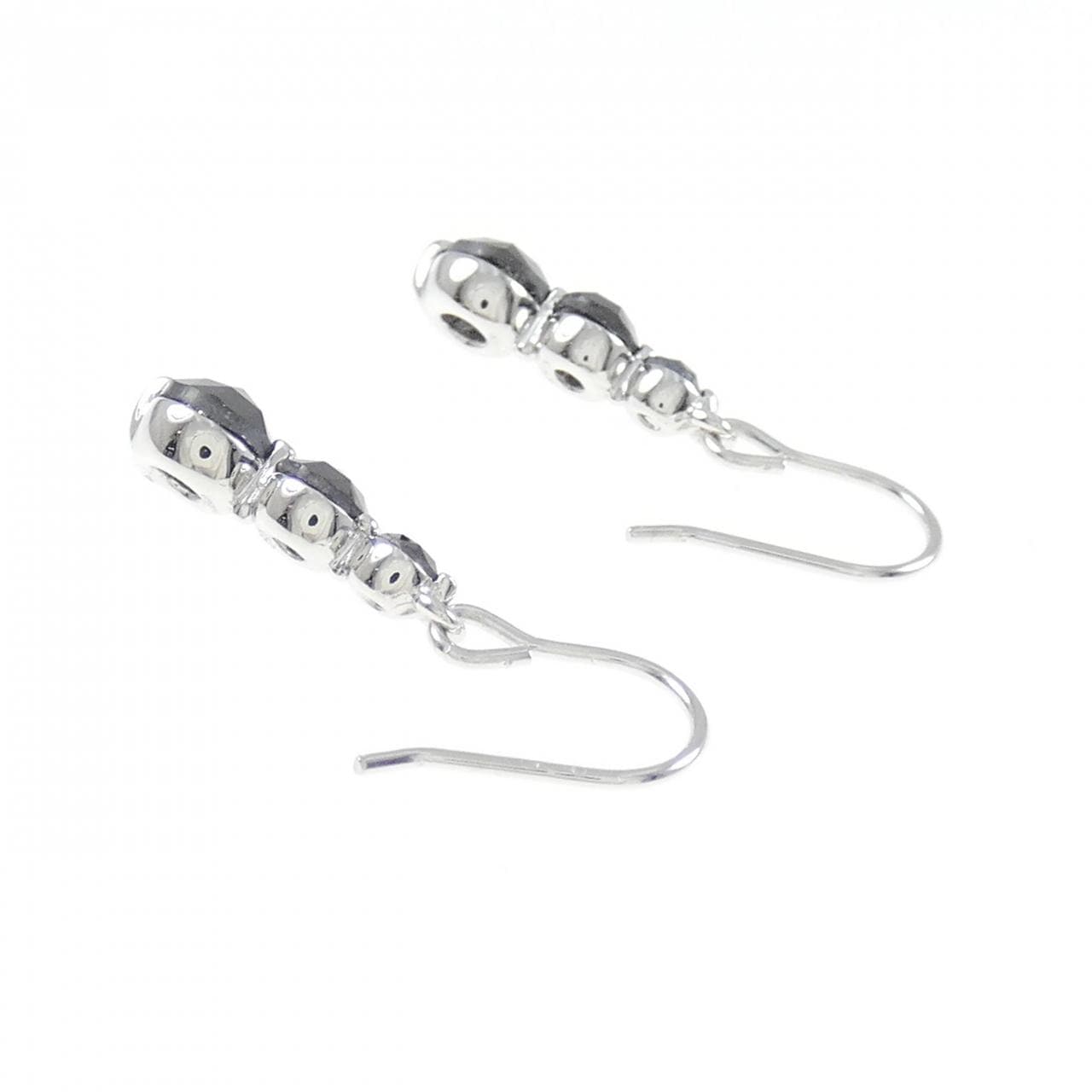 K18WG ダイヤモンド ピアス 1.00CT