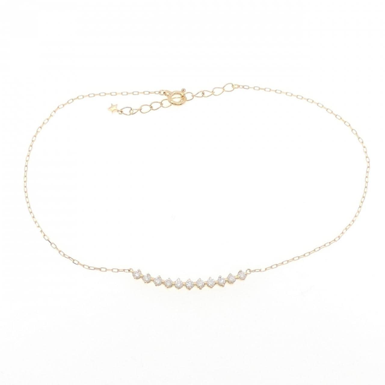 K18YG ダイヤモンド ブレスレット 0.28CT