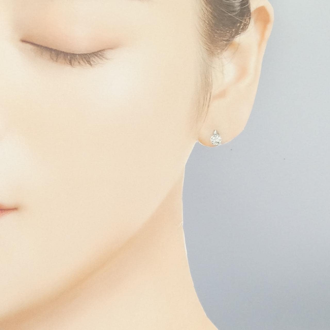 PT900 ダイヤモンド ピアス 0.50CT