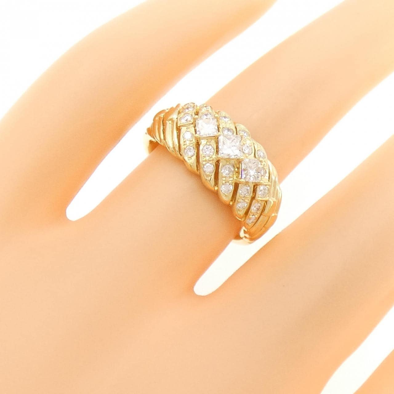 K18YG ダイヤモンド リング 0.54CT